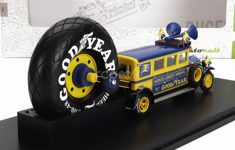 Autocult Buick Goodyear Airwheel Promotion Autobus Usa 1929 1:43 Žlutá Modrá