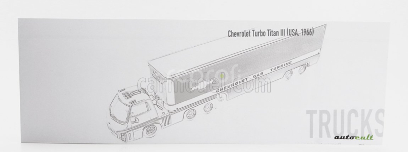 Autocult Chevrolet Titan Iii Turbo Truck Car Transporter Usa 1966 1:43 Silver