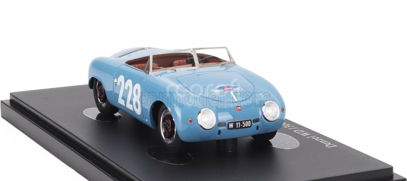 Autocult Denzel Wd 1300 Spider Super N 228 Rally Des Alpes Austria 1954 1:43 Světle Modrá