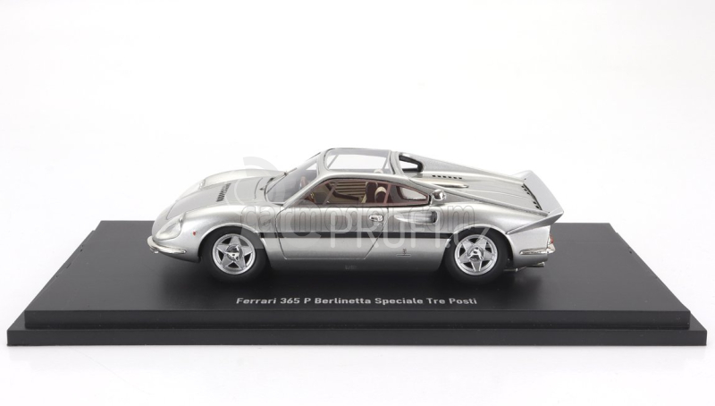 Autocult Ferrari 365p With Rear Flap 1968 - Personal Car Gianni Agnelli 1:43 Silver