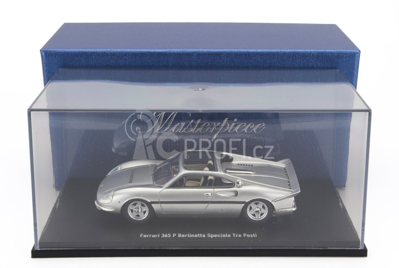 Autocult Ferrari 365p With Rear Flap 1968 - Personal Car Gianni Agnelli 1:43 Silver