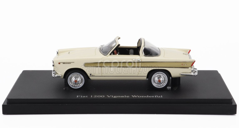 Autocult Fiat 1200 Vignale Wonderful Italy 1958 1:43 Ivory