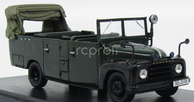 Autocult Hanomag L28grukw Polizei Germany 1955 Police 1:43 Zelená