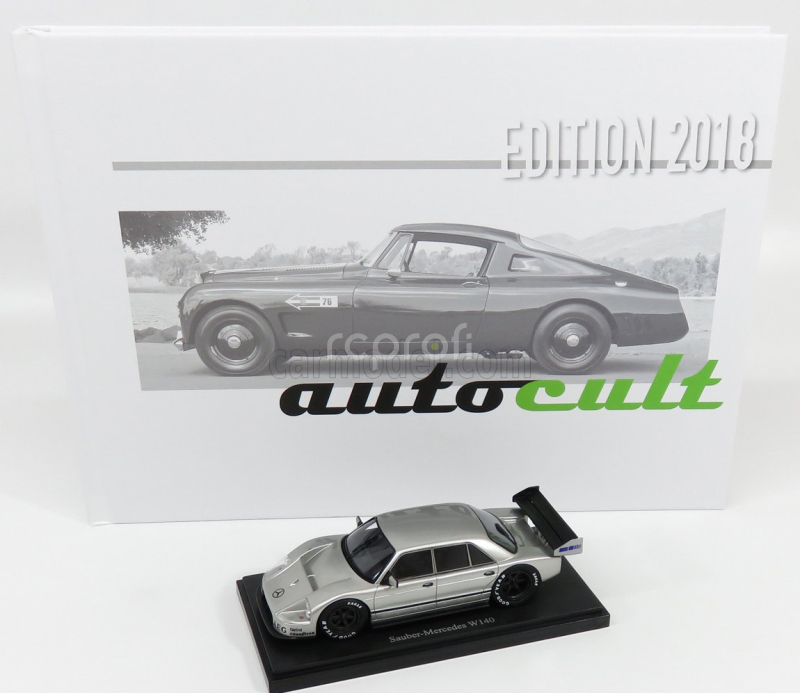 Autocult Mercedes benz Sauber W140 Germany 1990-including Book Of The Year 2018 In English And German Language 1:43 Silver