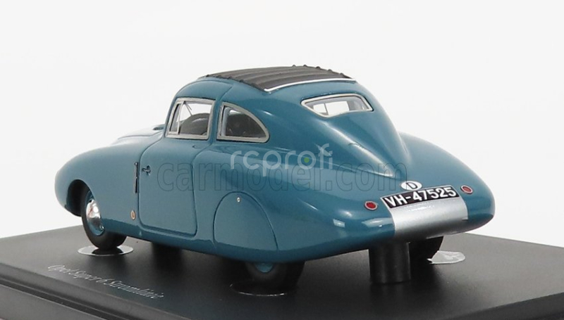 Autocult Opel Super 6 Streamliner Germany 1938 1:43 Šedomodrá