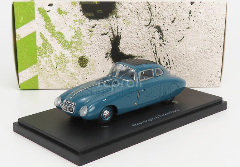 Autocult Opel Super 6 Streamliner Germany 1938 1:43 Šedomodrá