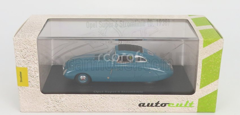 Autocult Opel Super 6 Streamliner Germany 1938 1:43 Šedomodrá