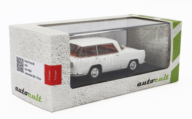 Autocult Renault Projet 600 France 1957 1:43 Bílá Červená
