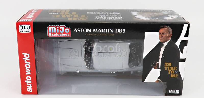 Autoworld Aston martin Db5 1964 - 007 James Bond - No Time To Die - Non E' Tempo Per Morire 1:18 Silver