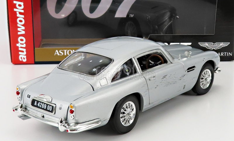 Autoworld Aston martin Db5 1964 - 007 James Bond - No Time To Die - Non E' Tempo Per Morire 1:18 Silver