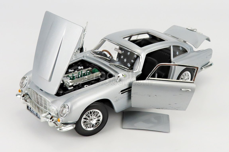Autoworld Aston martin Db5 1964 - 007 James Bond - No Time To Die - Non E' Tempo Per Morire 1:18 Silver