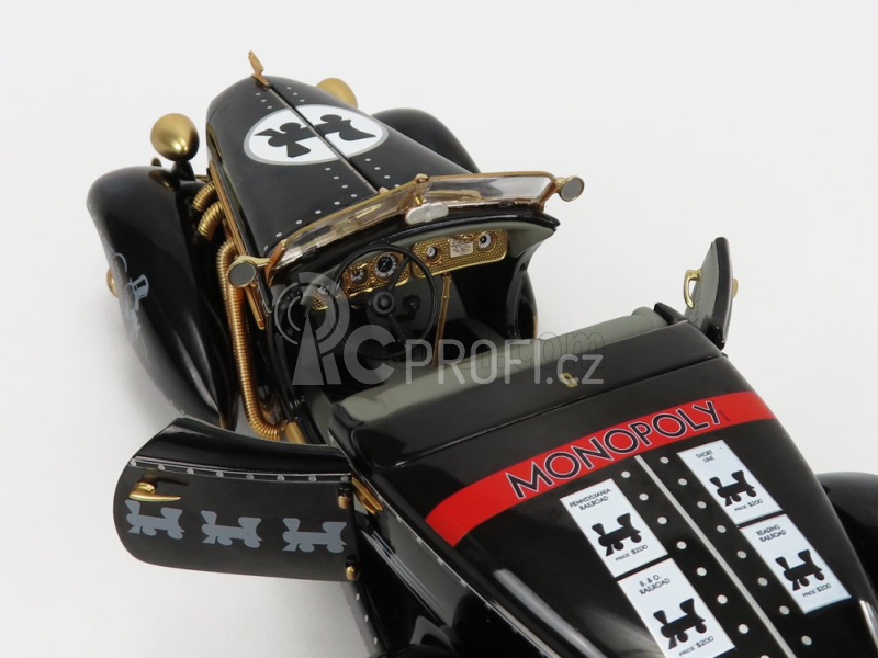 Autoworld Auburn 851 Speedster Open 1935 With Mr. Monopoly Figure 1:18 Černé Zlato