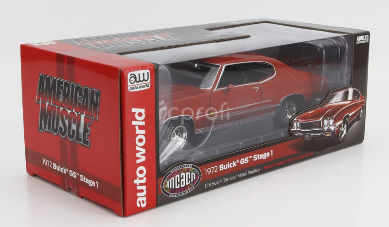 Autoworld Buick Gs Stage 1 Hard-top 1972 1:18 Orange