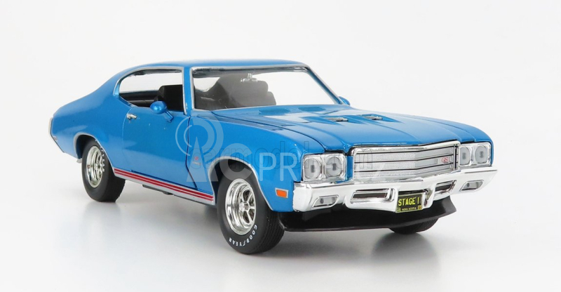 Autoworld Buick Gs Stage1 Coupe 1971 1:18 Blue Met