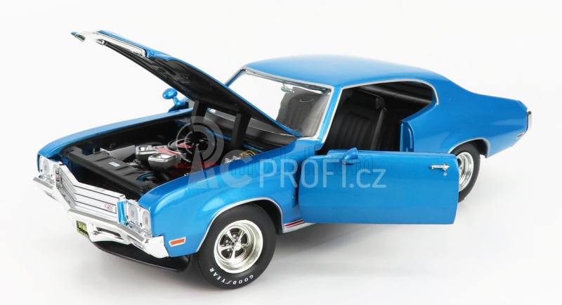 Autoworld Buick Gs Stage1 Coupe 1971 1:18 Blue Met