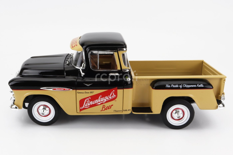 Autoworld Chevrolet 3100 Stepside Pick-up Leinenkugle's 1957 1:18 Beige Black
