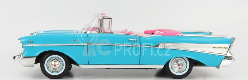 Autoworld Chevrolet Bel Air Cabriolet Open 1957 1:18 Aqua Blue