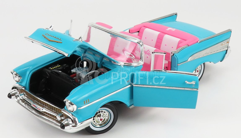 Autoworld Chevrolet Bel Air Cabriolet Open 1957 1:18 Aqua Blue