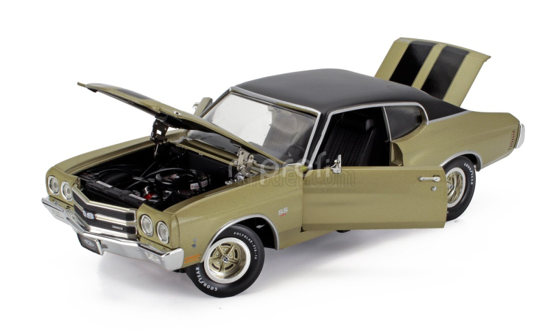 Autoworld Chevrolet Chevelle Ss Coupe 1970 1:18 Hnědá Černá