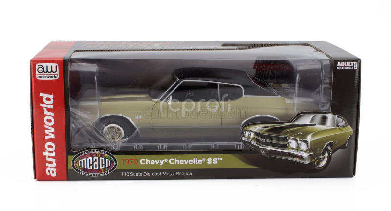 Autoworld Chevrolet Chevelle Ss Coupe 1970 1:18 Hnědá Černá