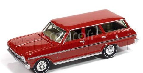 Autoworld Chevrolet Nova Ii Sw Station Wagon 1965 1:64 Red