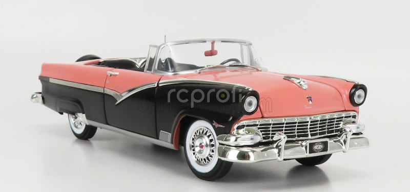 Autoworld Ford usa Fairlane Sunliner Cabriolet Open 1956 1:18 Černá Růžová