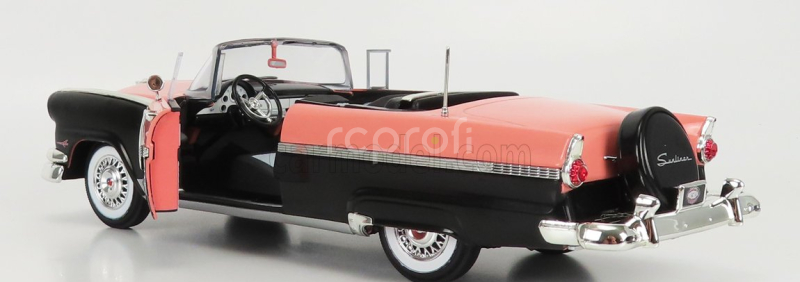 Autoworld Ford usa Fairlane Sunliner Cabriolet Open 1956 1:18 Černá Růžová