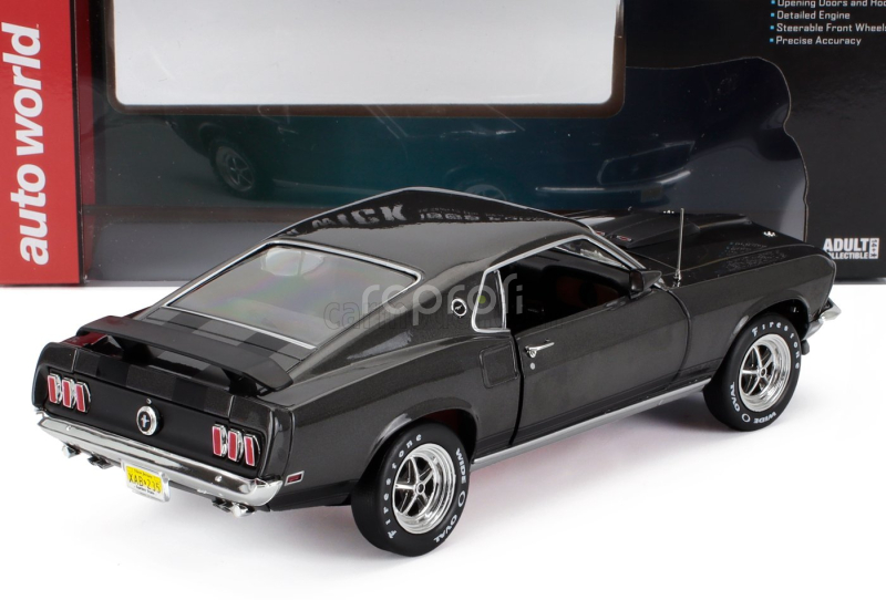 Autoworld Ford usa Mustang Boss Coupe 1969 - John Wick Movie 1:18 Hitman Grey