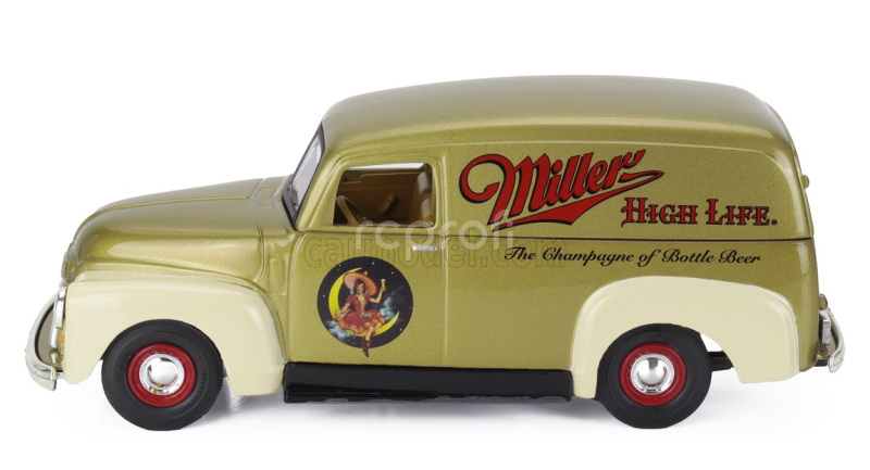 Autoworld GMC Delivery Truck With Miller Figure 1951 1:24 Gold