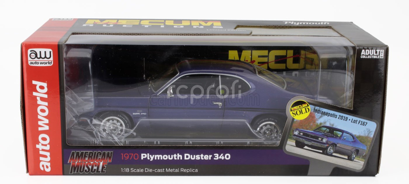 Autoworld Plymouth Duster 340 Coupe 1970 1:18 Purple