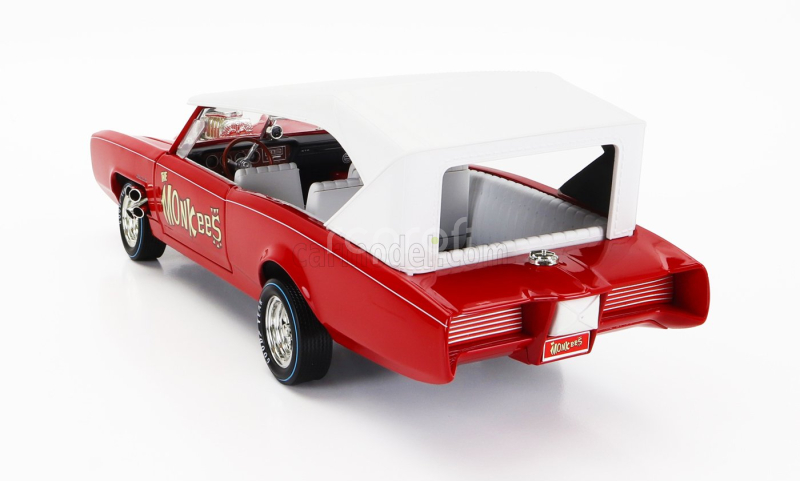 Autoworld Pontiac Gto Convertible Monkeemobile - The Monkees 1966 1:18 Červená Bílá