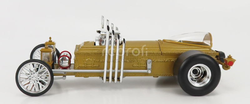 Autoworld Tv series Dragster The Munsters Dragula - Dracula 1:18 Gold Met
