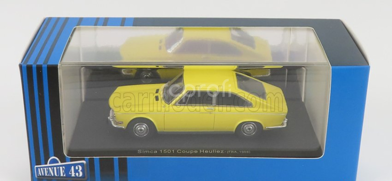 Avenue43 Simca 1501 Coupe Heuliez France 1968 1:43 Žlutá