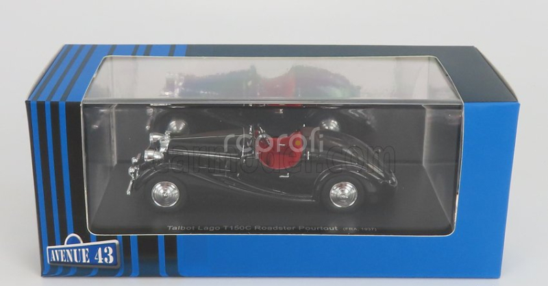 Avenue43 Talbot Lago T150c Roadster Pourtout France 1937 1:43 Black