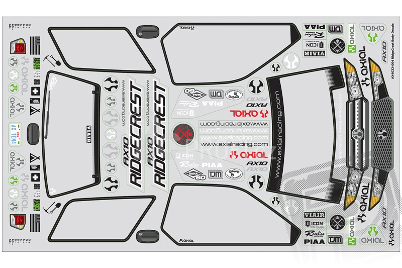 AX10 karoserie čirá Ridgecrest