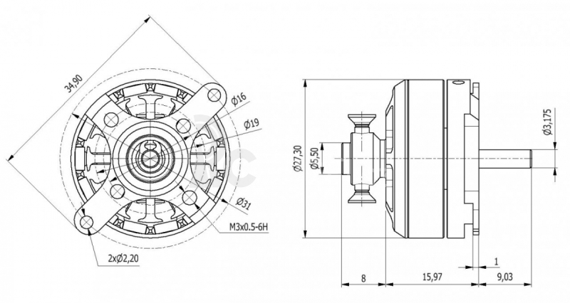 AXI 2204/30 RACE SAVER V2 střídavý motor