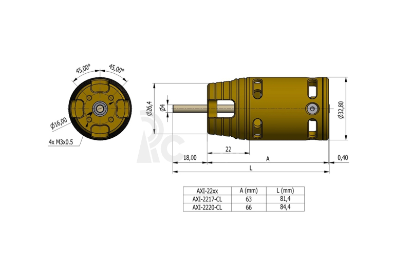 AXI 2220/16 Cyclone KV910