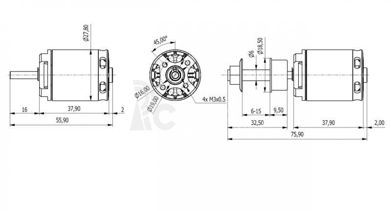 AXI 2220/20 V2 střídavý motor