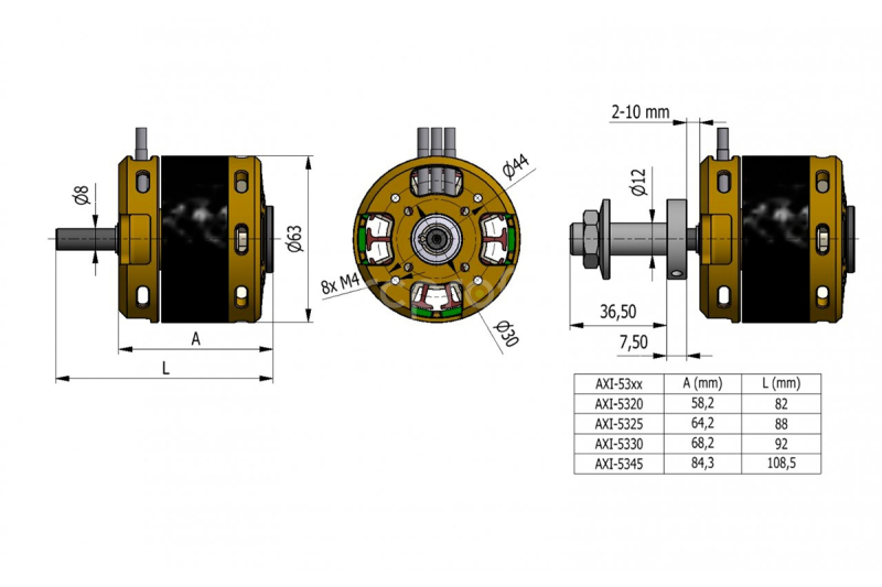 AXI 5325/20 V3 střídavý motor