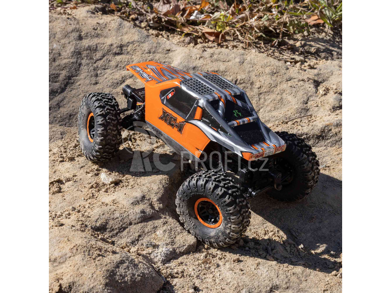 RC auto Axial AX24 XC-1 1:24 4WS RTR, oranžová