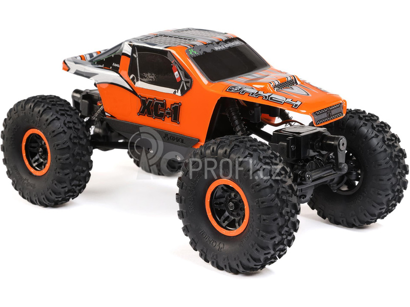 RC auto Axial AX24 XC-1 1:24 4WS RTR, oranžová