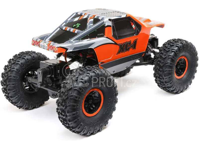 RC auto Axial AX24 XC-1 1:24 4WS RTR, oranžová