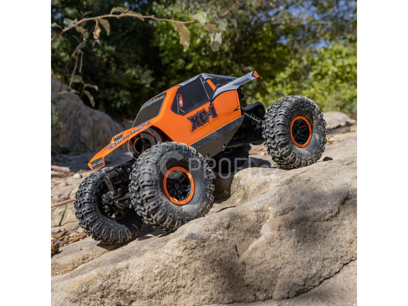 RC auto Axial AX24 XC-1 1:24 4WS RTR, oranžová