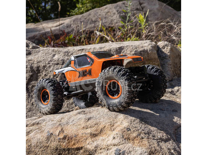 RC auto Axial AX24 XC-1 1:24 4WS RTR, oranžová