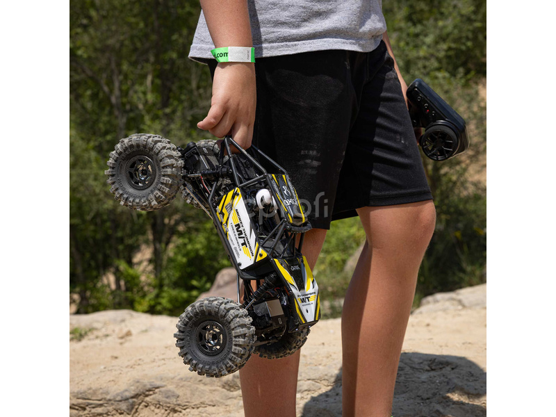 RC auto Axial Capra 1:18 4WS RTR, žlutá
