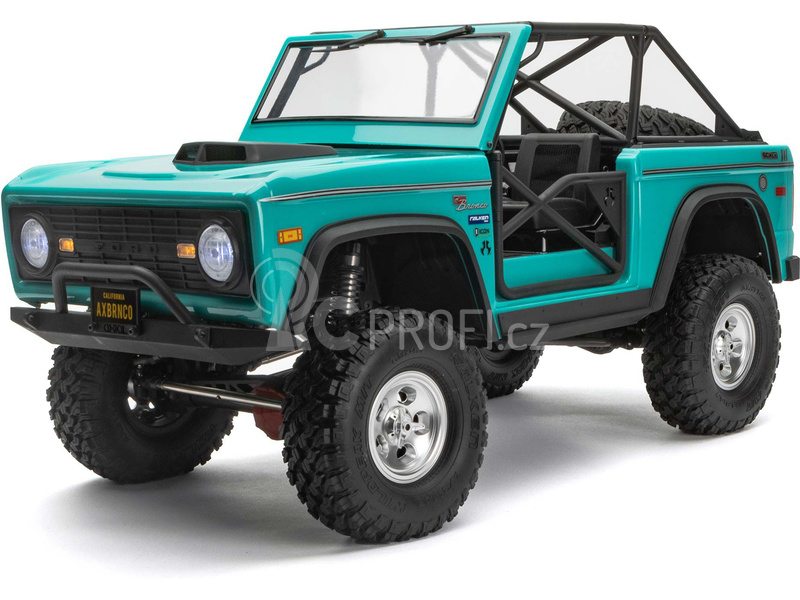 RC auto Axial SCX10 III Early Ford Bronco 4WD 1:10, tyrkysová