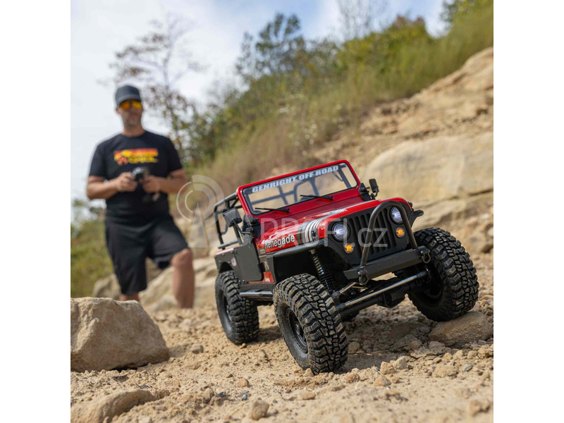 RC auto Axial SCX10 III Jeep CJ-7 1:10 4WD RTR, červená