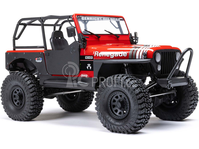 RC auto Axial SCX10 III Jeep CJ-7 1:10 4WD RTR, červená