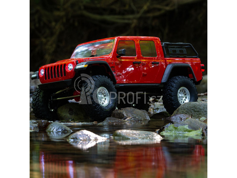 RC auto Axial SCX10 III Jeep JT Gladiator 4WD 1:10 RTR, červená