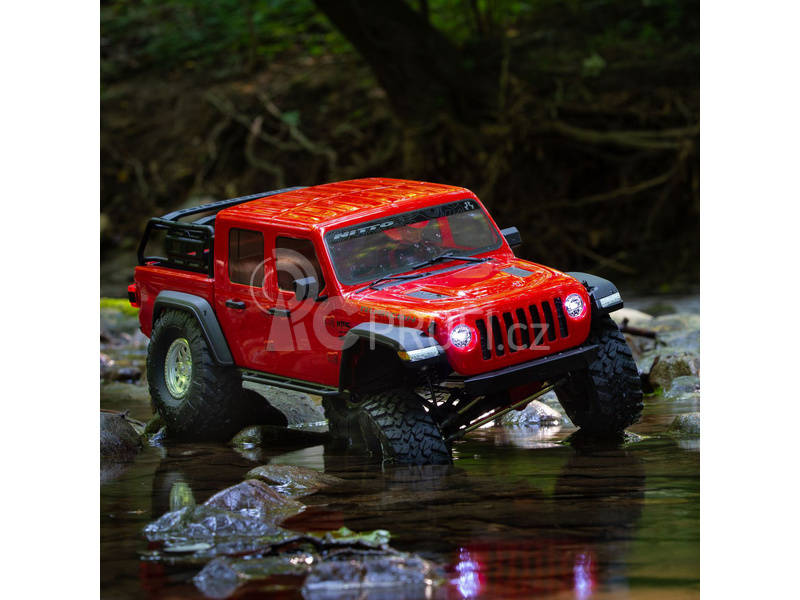 RC auto Axial SCX10 III Jeep JT Gladiator 4WD 1:10 RTR, červená